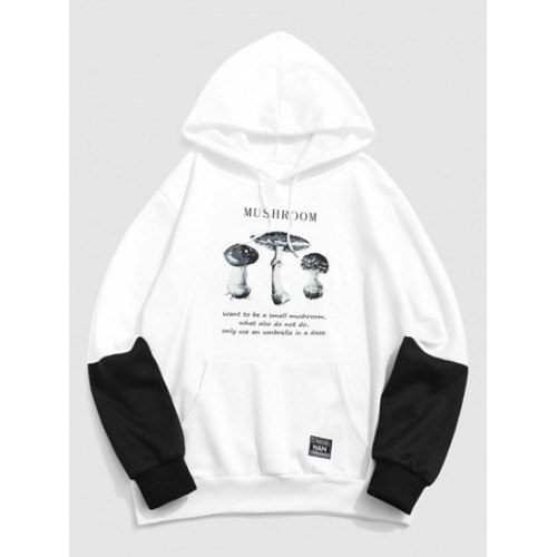 Streetwear Mushroom Letter Graphic Color...