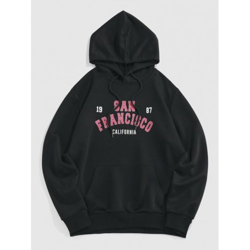 Streetwear Letters Print Pocket Vintage ...