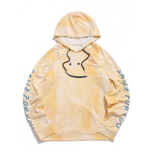 Tie Dye Smile For You Print Hoodie