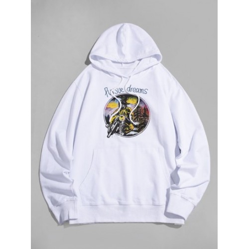 Cool Motorcycle Graphic Pouch Pocket Pul...