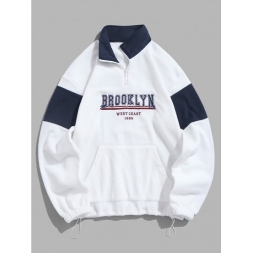 Quarter Zip Colorblock BROOKLYN WEST COA...