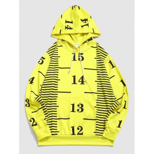 Streetwear Measure Gauge Print Kangaroo ...