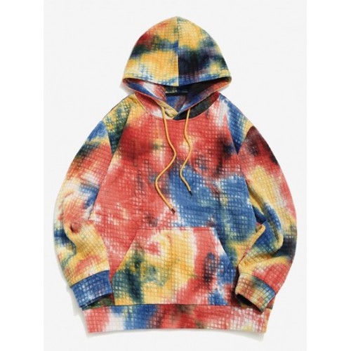 Tie Dye Print Pullover Hoodie