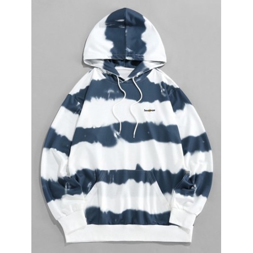 Tie Dye Print Letter Daisy Embroidery Ho...