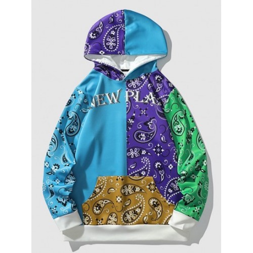 New Plan Paisley Patchwork Hoodie