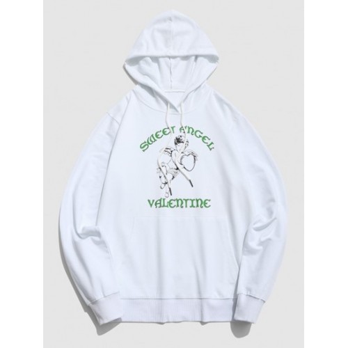 Valentine Sweet Angel Graphic Hoodie