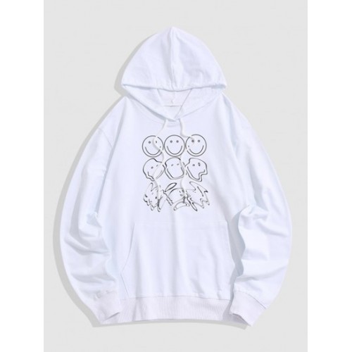 Funny Face Graphic Hoodie