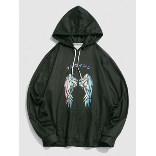 Y2K Aesthetic Colorful Wings Print Graph...