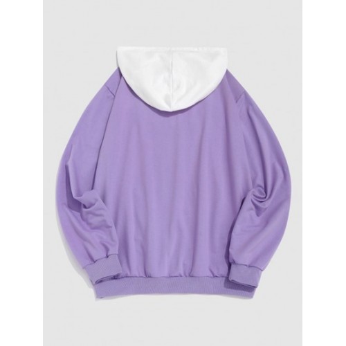 Streetwear Desired Pattern Colorblock Essentials Hoodie Streetwear Desired Pattern Colorblock Essentials Hoodie