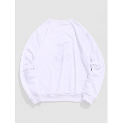 Cartoon Bear Toy Print Sweatshirt