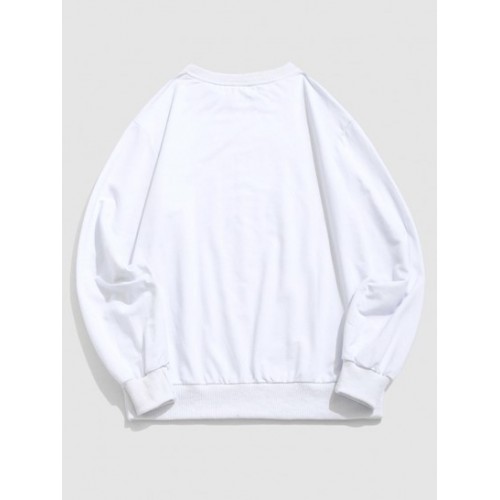 Streetwear USA Tie Dye Print Graphic Sweatshirt