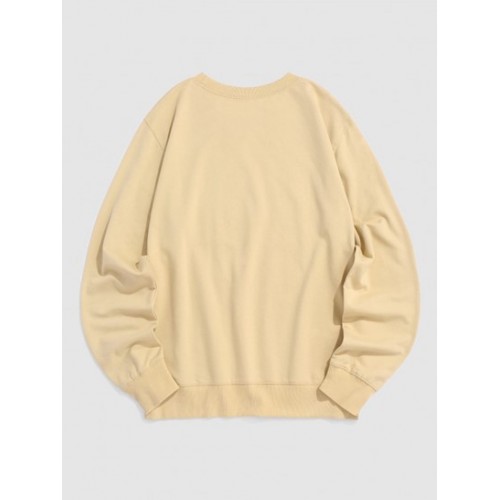 Letter Pattern Casual Essentials Sweatshirt Letter Pattern Casual Essentials Sweatshirt