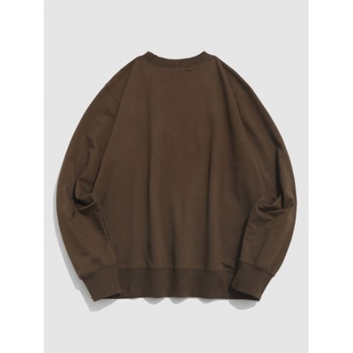 Letters Battery Graphic Print Sweatshirt Letters Battery Graphic Print Sweatshirt