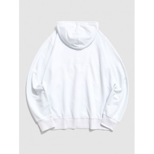 Rose Flower Letter Graphic Hoodie