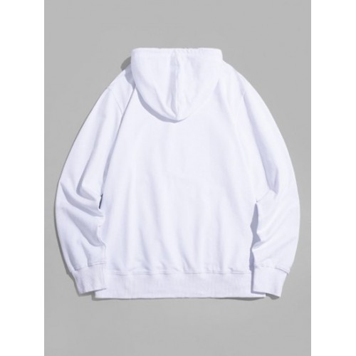 Cool Motorcycle Graphic Pouch Pocket Pullover Hoodie