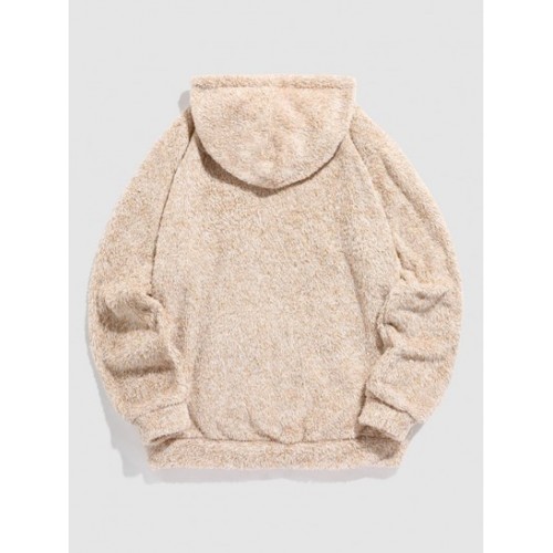 CALIFORNIA Embroidered Fuzzy Hoodie