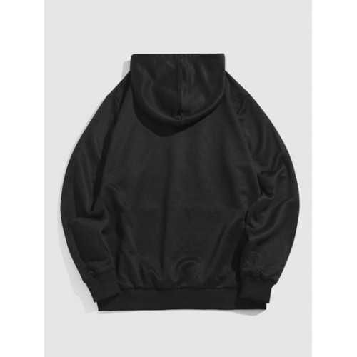 Streetwear Cherry Embroidery Pouch Pocket Hoodie