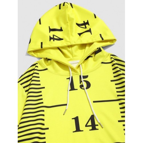 Streetwear Measure Gauge Print Kangaroo Pocket Hoodie Streetwear Measure Gauge Print Kangaroo Pocket Hoodie