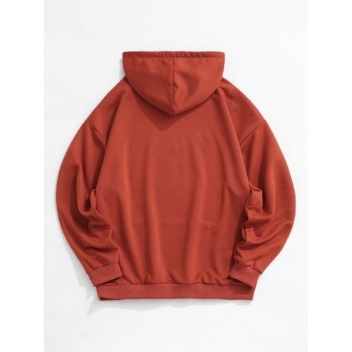 Y2K Aesthetic Reflective Butterfly Print Drop Shoulder Hoodie