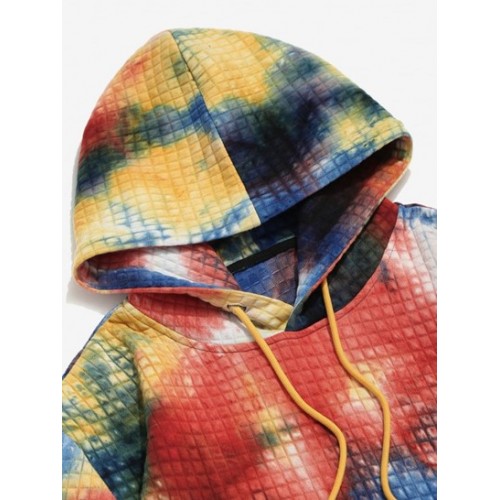 Tie Dye Print Pullover Hoodie