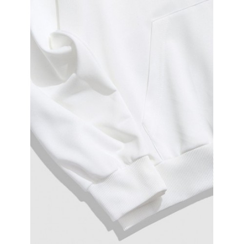 Naughty Face Letter Graphic Drop Shoulder Hoodie Naughty Face Letter Graphic Drop Shoulder Hoodie