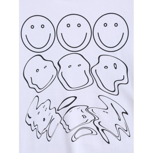 Funny Face Graphic Hoodie Funny Face Graphic Hoodie