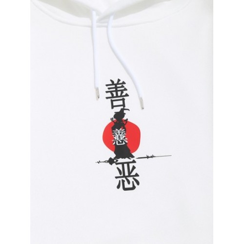 Hanzi Witch Print Graphic Fleece Chinese Hoodie Hanzi Witch Print Graphic Fleece Chinese Hoodie
