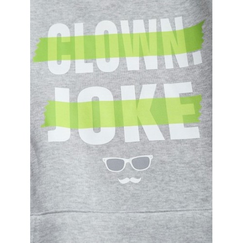 Letters Face Print Fleece Hoodie Letters Face Print Fleece Hoodie