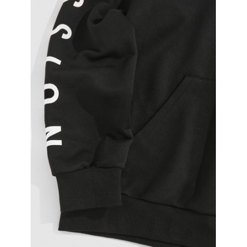 Streetwear PASSION Rose Flowers Print Graphic Hoodie