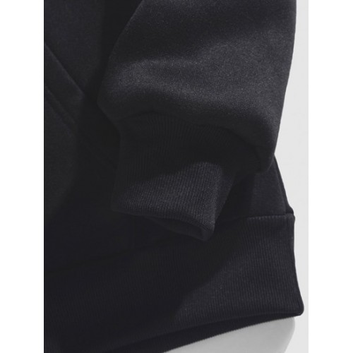 Wave Letters Print Graphic Fleece Sweatshirt Wave Letters Print Graphic Fleece Sweatshirt