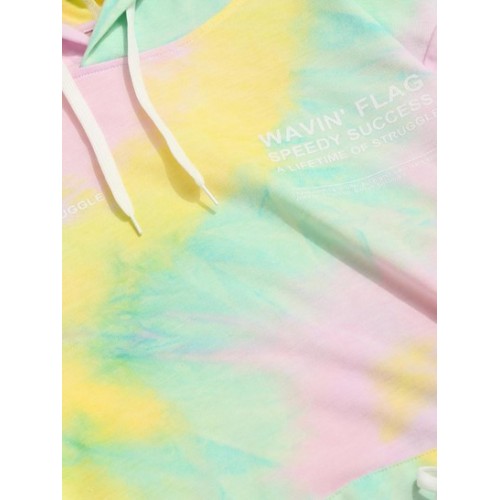 Tie Dye Letters Print Sports Two Piece Set Outfit Tie Dye Letters Print Sports Two Piece Set Outfit