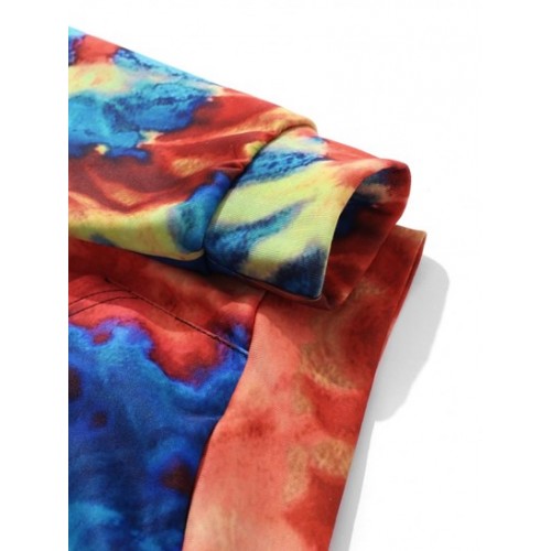 Tie Dye ET Cat Print Hoodie Tie Dye ET Cat Print Hoodie