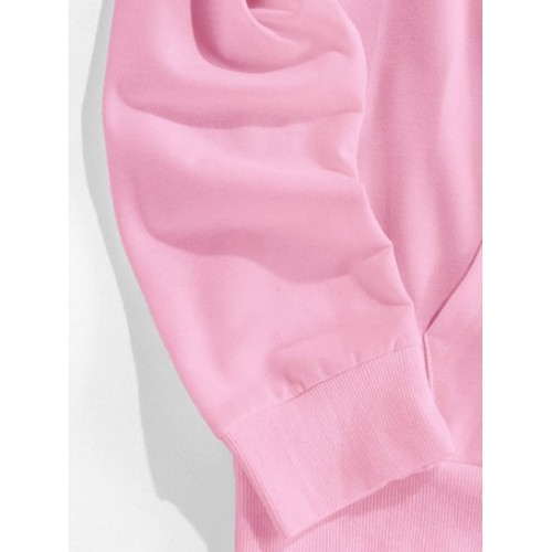 Cartoon Solar System Print Funny Hoodie