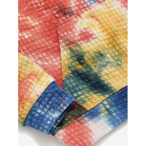 Tie Dye Print Pullover Hoodie