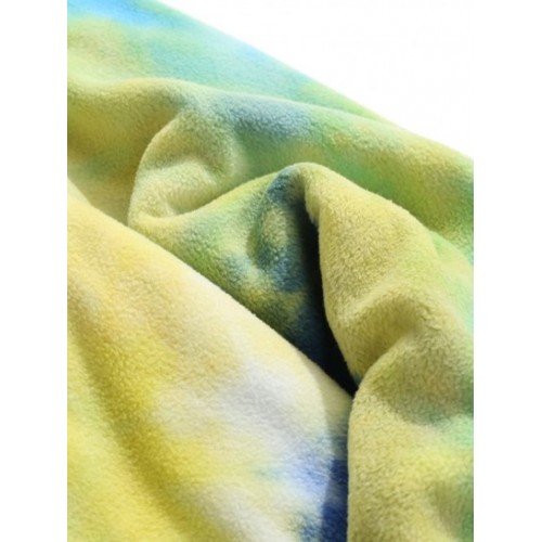 Quarter Zip Tie Dye Pattern Polar Fleece Sweatshirt Quarter Zip Tie Dye Pattern Polar Fleece Sweatshirt