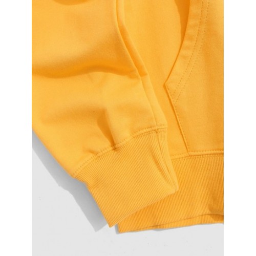 Cartoon Hands Print Kangaroo Pocket Hoodie Cartoon Hands Print Kangaroo Pocket Hoodie