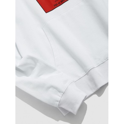 Brain Graphic Print Front Pocket Hoodie