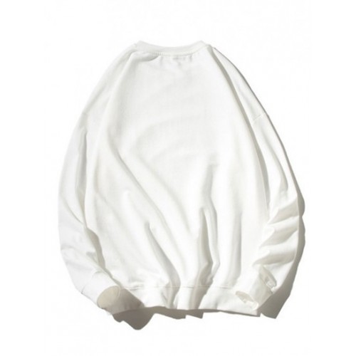 Cartoon Bear Letter Graphic Sweatshirt